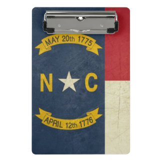 Schmutzillustration des North Carolina Mini Klemmbrett