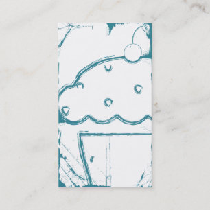 Schmutzkirschkleiner kuchen visitenkarte