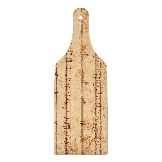 Schmutzklavier merkt Musikblatt Schneidebrett (Vorderseite)