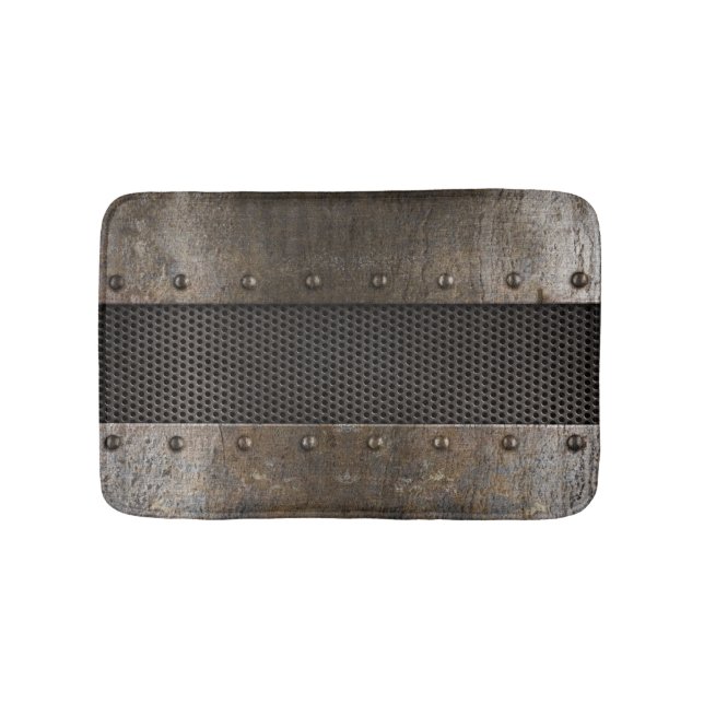 Schmutzmetallhintergrund Badematte (Vorderseite)