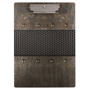 Schmutzmetallhintergrund Klemmbrett