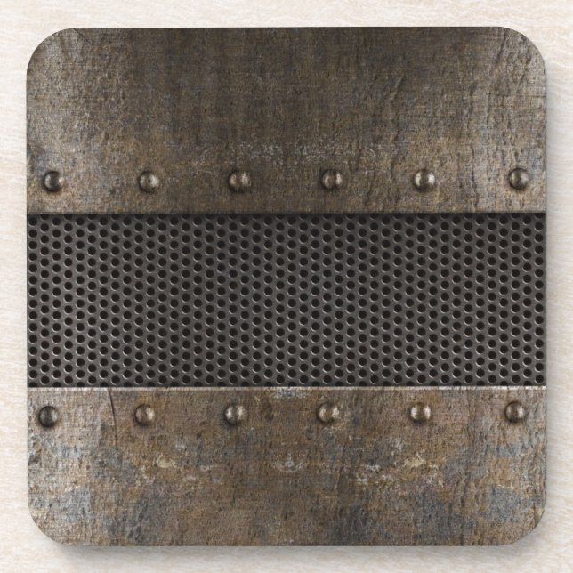 Schmutzmetallhintergrund Untersetzer (Vorderseite)