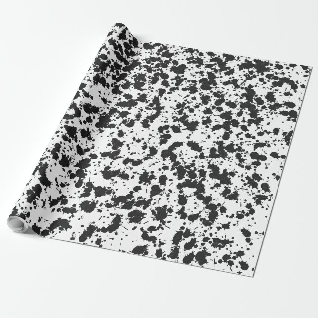 Schmutztextur oder Abstrakter Spatter Geschenkpapier (Ungerollt)