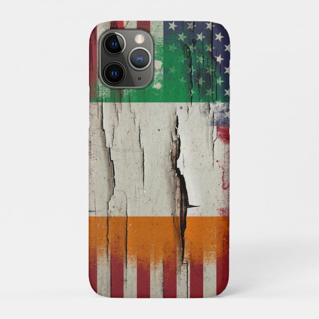 Schnabelfarbe| Irish American Flag Case-Mate iPhone Hülle (Rückseite)