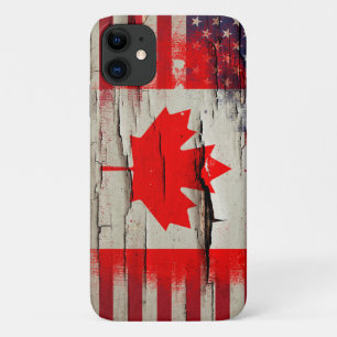 Schnabelfarbe  Kanadische amerikanische Flagge iPhone 11 Hülle