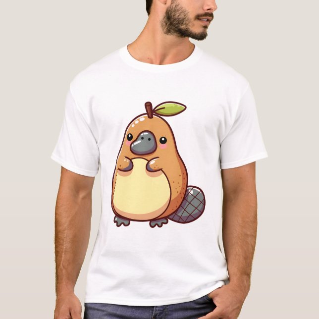 Schnabeltier Birne T-Shirt (Vorderseite)