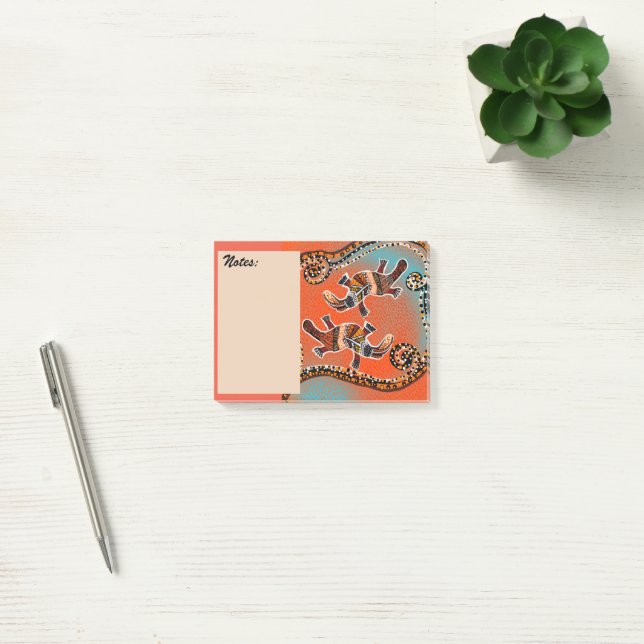 SCHNABELTIER KUNST        POST-IT KLEBEZETTEL (Büro)