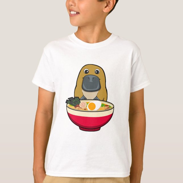 Schnabeltier und Ramen T-Shirt (Vorderseite)