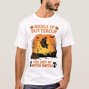 Schnall Dich An Buttercup Halloween Geist Hexenhut T-Shirt