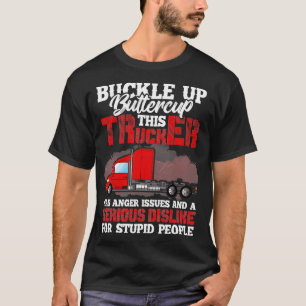 Schnallen Buttercup Trucker hat Zorn Probleme Seri T-Shirt