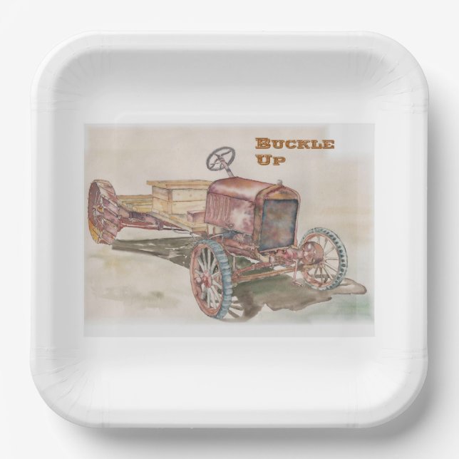 Schnallen Pappteller (Vorderseite)