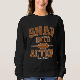 Schnapp in Aktion Retro-Football-Spieltag-Design Sweatshirt