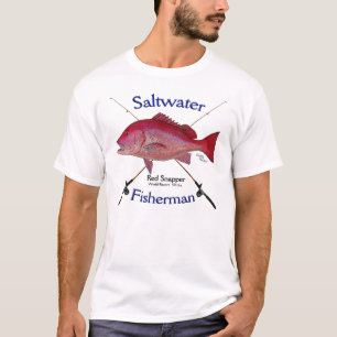 Schnapper fishermans Salzwasser-Fischen T-Shirt