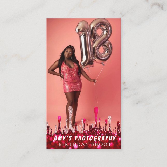 Schnappschuss Special Moments Geburtstagsfotograf Visitenkarte (Vorderseite)