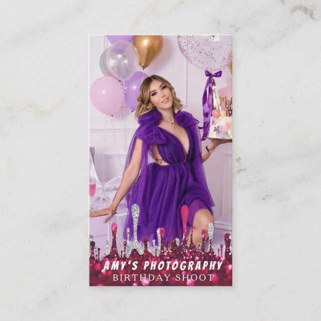 Schnappschuss Special Moments Geburtstagsfotograf Visitenkarte (Vorderseite)