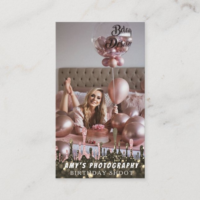 Schnappschuss Special Moments Geburtstagsfotograf Visitenkarte (Vorderseite)