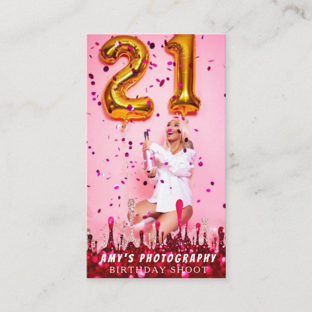 Schnappschuss Special Moments Geburtstagsfotograf Visitenkarte (Vorderseite)