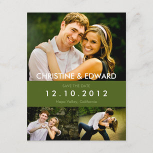 Schnappschüsse, die Save the Date Karte Wedding