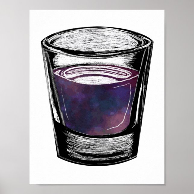 Schnapsglas Poster (Vorne)