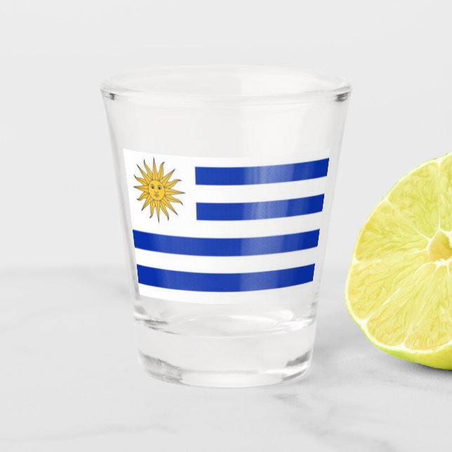Schnapsglas Uruguay (Vorderseite)