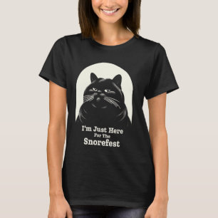 Schnarchfest genervte Katze lustiger Arbeitskolleg T-Shirt