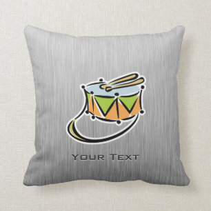 Schnarrtrommel; Gebürsteter Metallblick Kissen