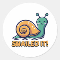 Schnauze! Niedlicher Snail Pub Cartoon