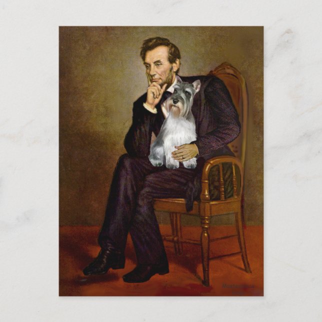 Schnauzer 11N - Lincoln Postkarte (Vorderseite)