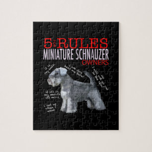 Schnauzer  5 Vorschriften für Inhaber von Kleinst Puzzle