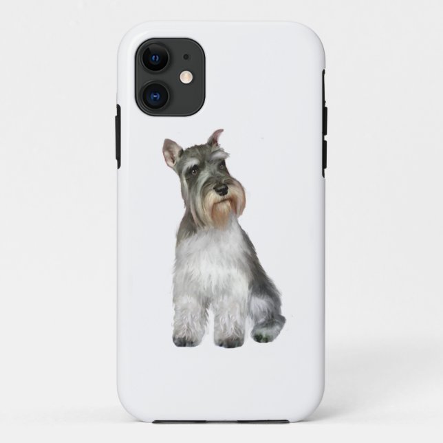 Schnauzer (A11) Case-Mate iPhone Hülle (Rückseite)