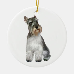 Schnauzer (A11) Keramik Ornament