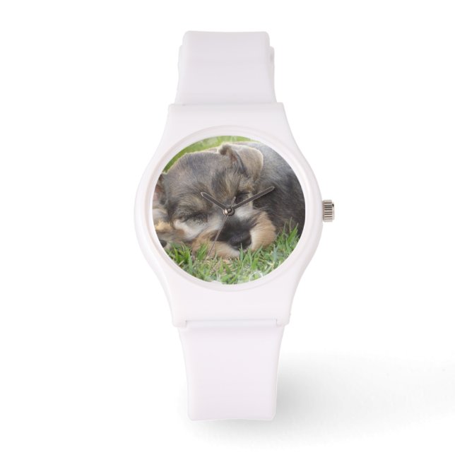 Schnauzer Armbanduhr (Vorderseite)