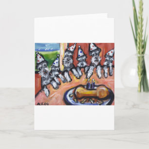 Schnauzer birthday karte