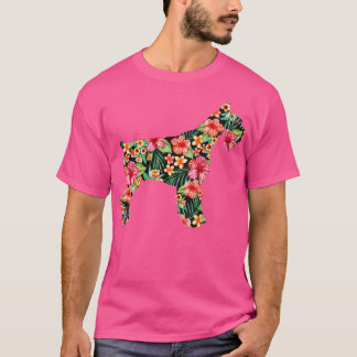 Schnauzer-Blume für Männer Frauen Mädchen Kinder H T-Shirt