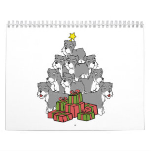 Schnauzer Christmas Tree Kalender