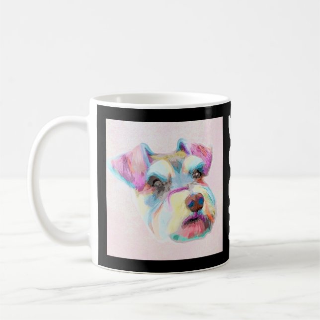 Schnauzer Colorful Kaffeetasse (Links)