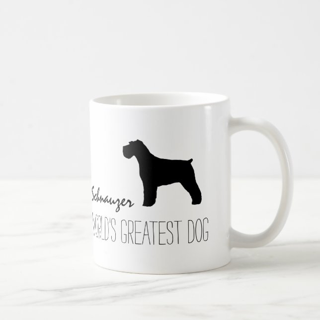 Schnauzer: Der größte Hund der Welt | Benutzerdefi Kaffeetasse (Rechts)
