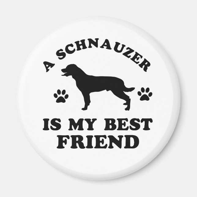 Schnauzer Designs Magnet (Vorne)