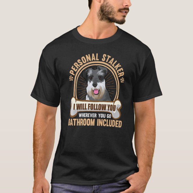 Schnauzer Dog Apparel Schnauzer Eigentümer 1 T-Shirt (Vorderseite)