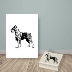 Schnauzer Dog Breed Gummistempel