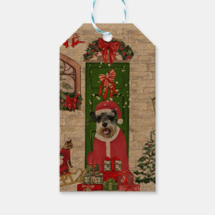 Schnauzer Dog Christmas Geschenkanhänger