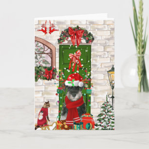 Schnauzer Dog Christmas Karte