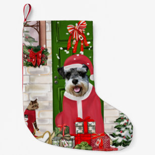Schnauzer Dog Christmas Kleiner Weihnachtsstrumpf