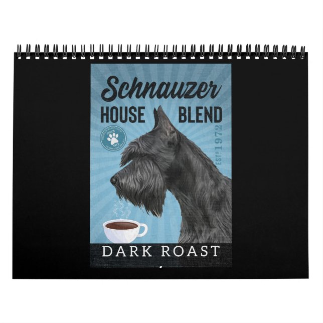 Schnauzer Dog Coffee Kalender (Titelbild)
