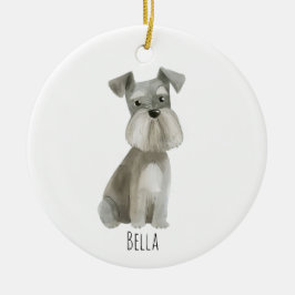 Schnauzer Dog Keramik Ornament