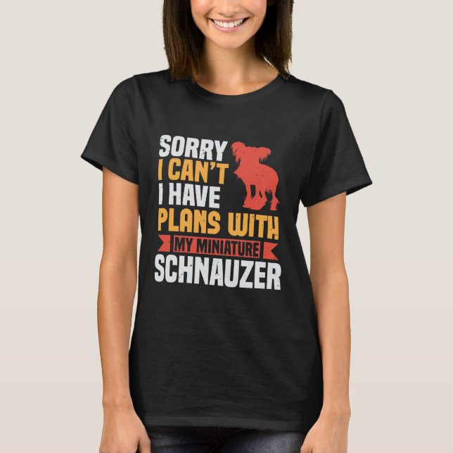 Schnauzer Dog Lover T-Shirt (Vorderseite)