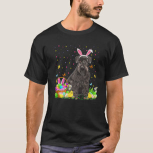 Schnauzer Dog Ostereier Jagen Schnauzer Osterfest T-Shirt