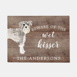 Schnauzer Dog Personalisiert Dog Mat Fußmatte