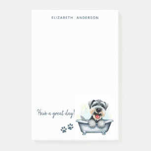 Schnauzer Dog Personalisiert Post-it Klebezettel