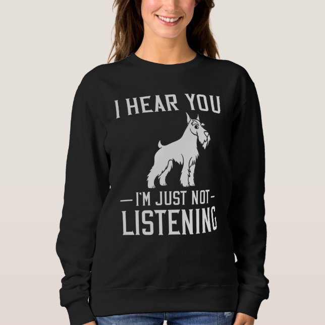 Schnauzer Dog Puppies Owner Sweatshirt (Vorderseite)